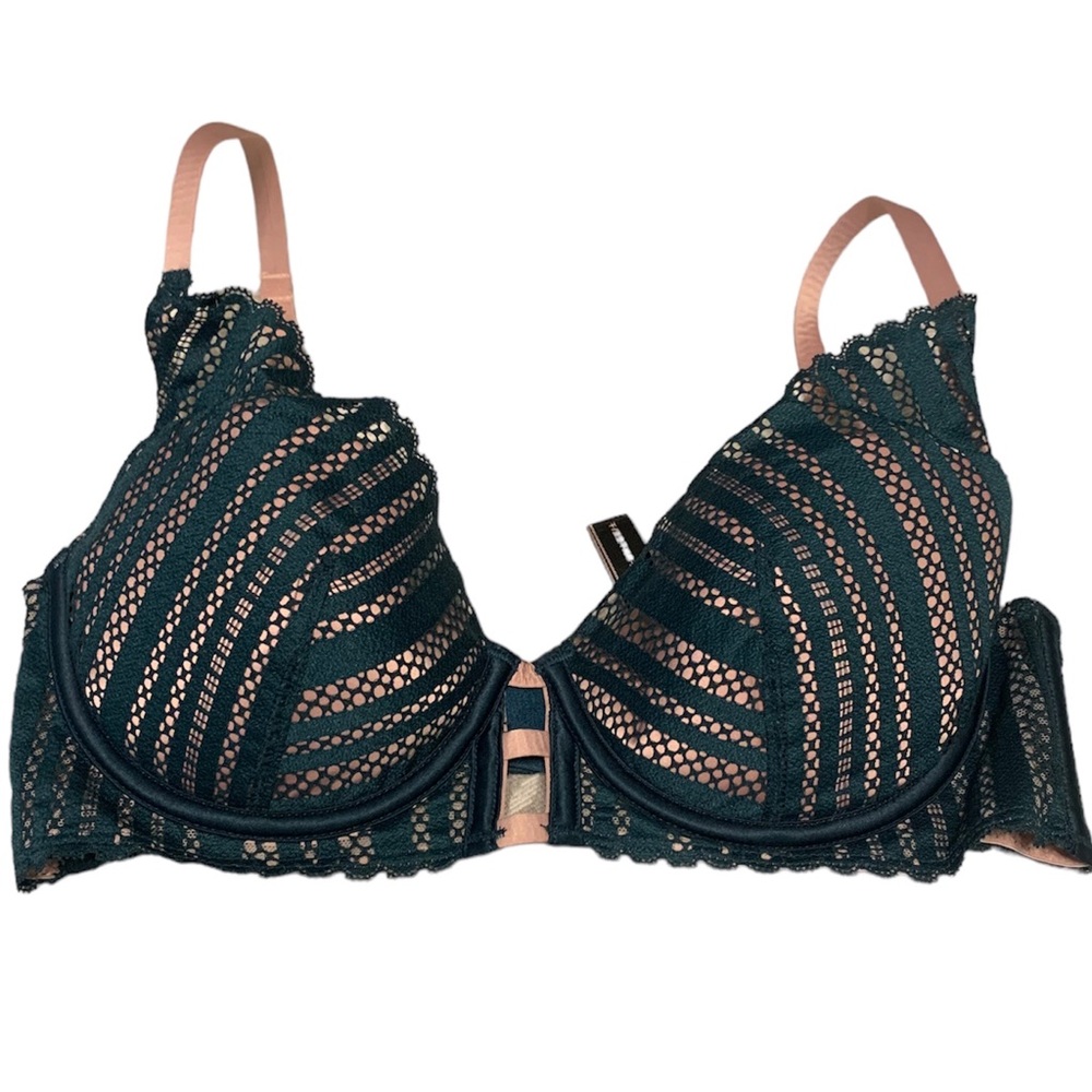 Victoria’s Secret  Lined Plunge Bra Hunter Green